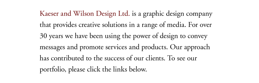 Graphic design and marketing communication services